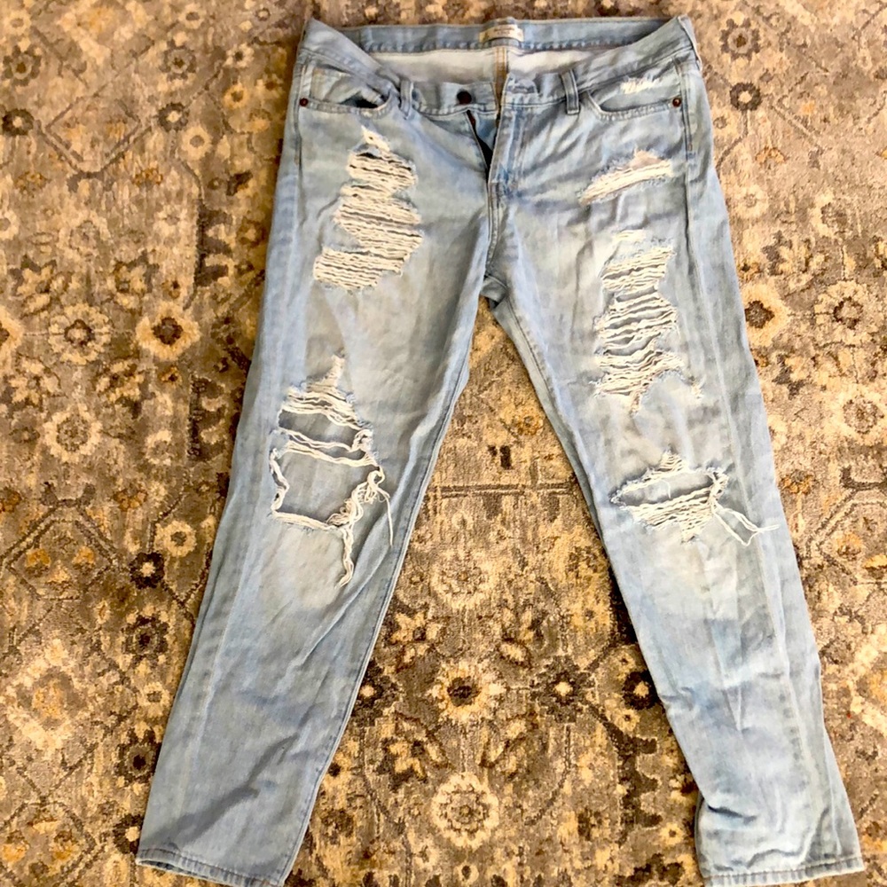 Abercrombie and Fitch ripped Jeans